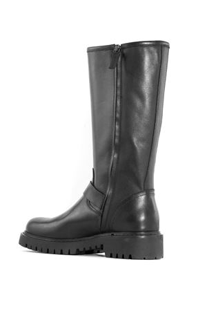 Black leather high boot JULIE DEE | IV125NERO